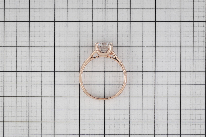 Paveikslėlis Paauksuotas sidabrinis žiedas su cirkoniu 16,5 mm