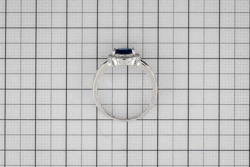 Paveikslėlis Sidabrinis žiedas su cirkoniais 18 mm