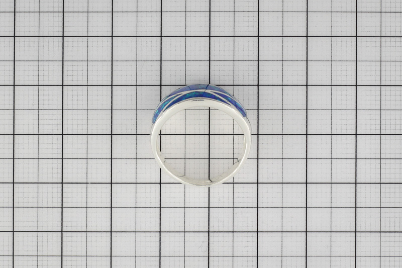 Paveikslėlis Sidabrinis žiedas su opalais 17 mm