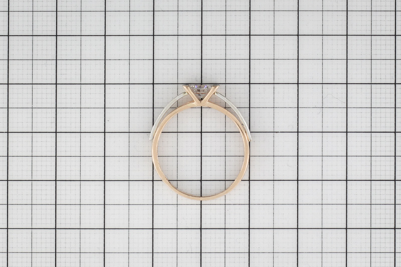 Paveikslėlis Auksinis žiedas su cirkoniu 18 mm