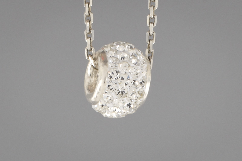 Изображение Серебряная подвеска с кристаллами Swarovski