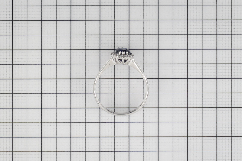 Paveikslėlis Balto aukso žiedas su cirkoniais 17 mm
