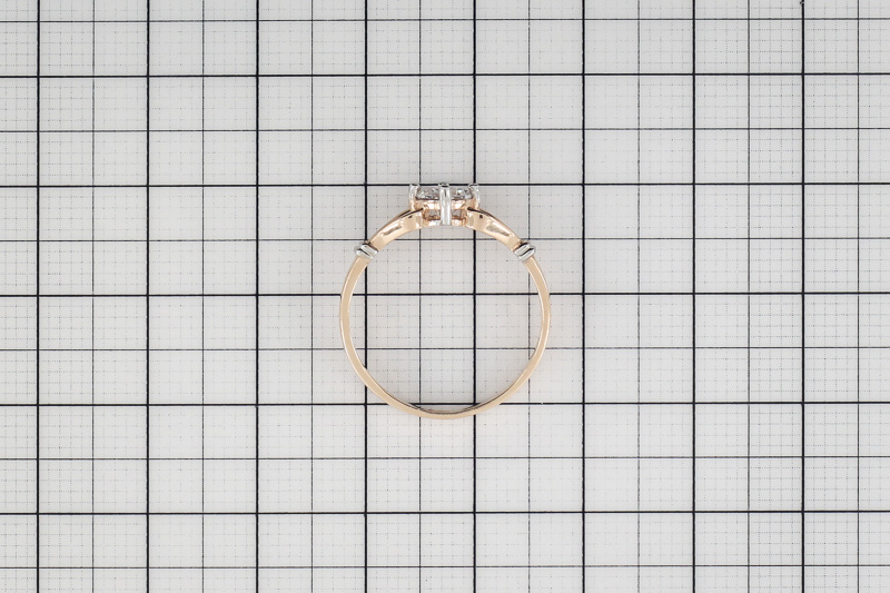 Paveikslėlis Auksinis žiedas su cirkoniu 17 mm