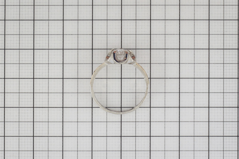 Paveikslėlis Paauksuotas sidabrinis žiedas su cirkoniu