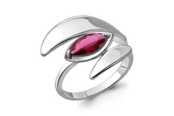 Изображение Серебряное кольцо с синт. нанорубеллитом