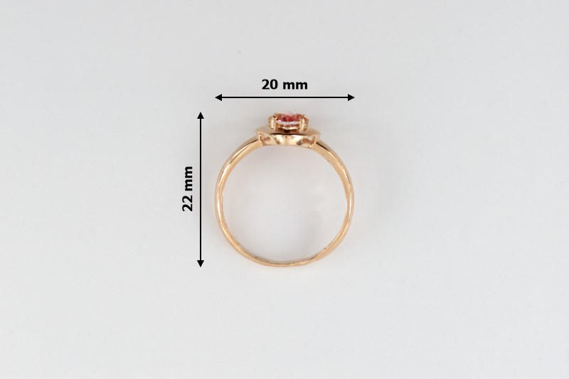 Paveikslėlis Auksinis žiedas su cirkoniu