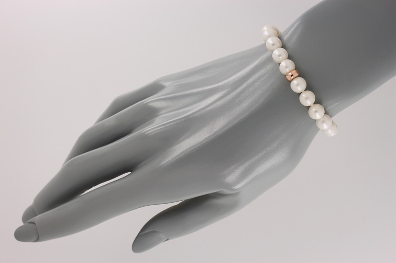 Paveikslėlis Paauksuota sidabrinė apyrankė su perlais