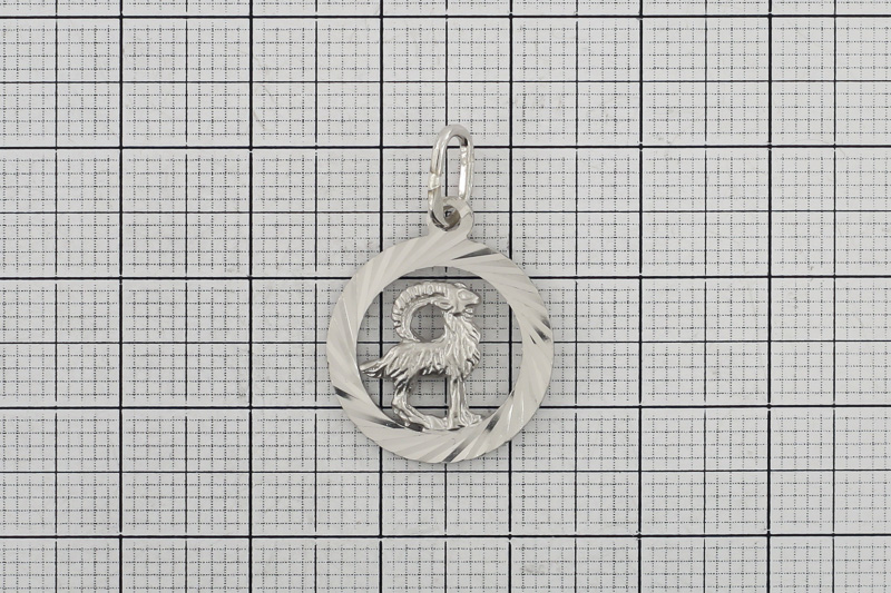 Изображение Серебряная подвеска - зодиак козерог