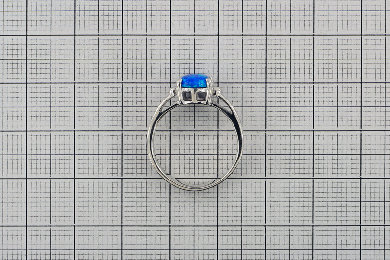 Paveikslėlis Sidabrinis žiedas su opalu 17 mm