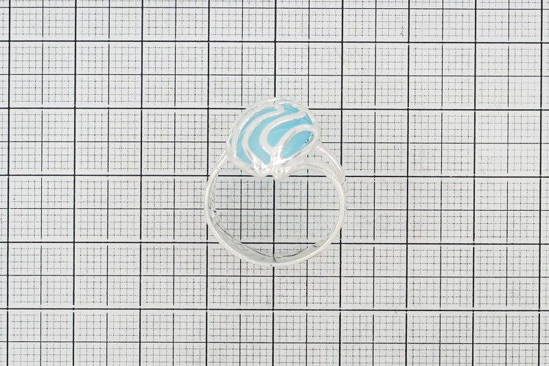 Изображение Серебряное кольцо с кошачим глазом 18,5 мм