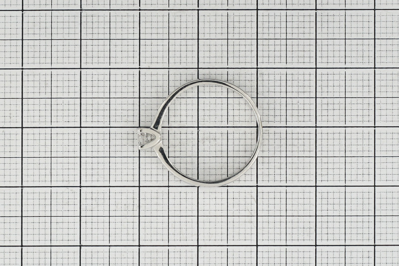 Изображение Кольцо из белого золота с цирконом