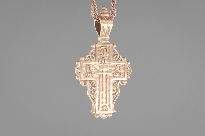 Изображение Золотой старообрядческий крестик 