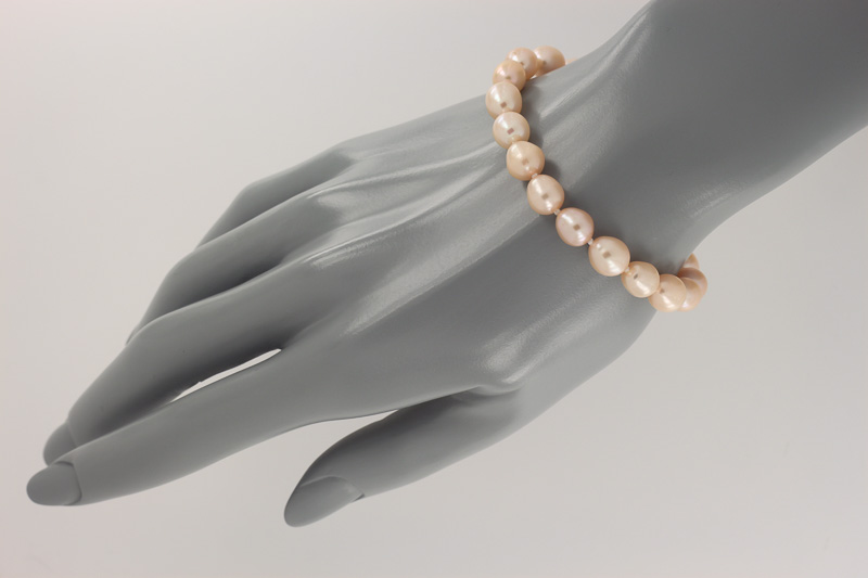 Paveikslėlis Sidabrinė apyrankė su perlais 19-23 cm