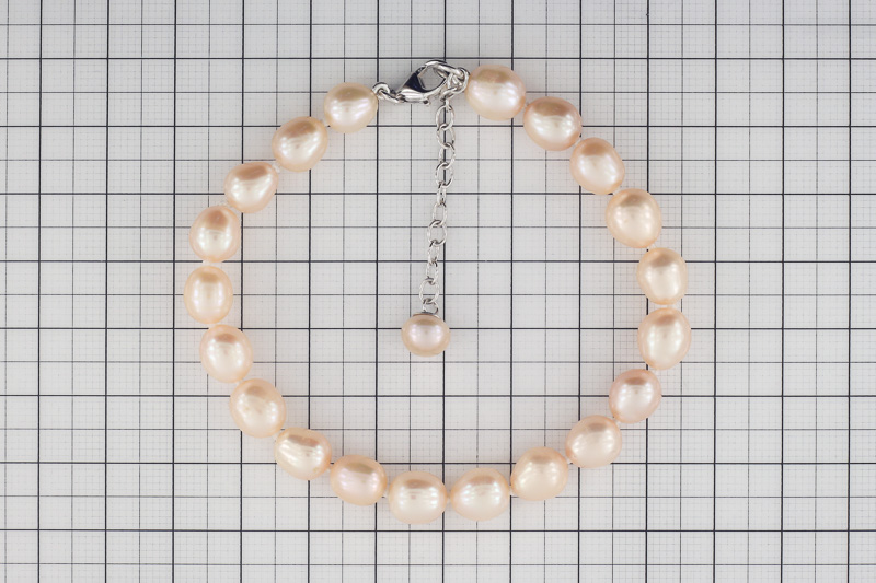 Paveikslėlis Sidabrinė apyrankė su perlais 19-23 cm