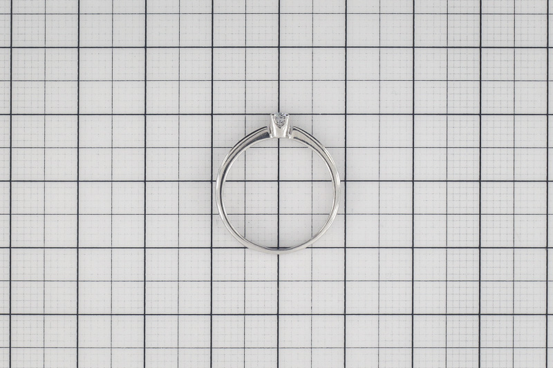 Изображение Кольцо из белого золота с цирконом 16 мм