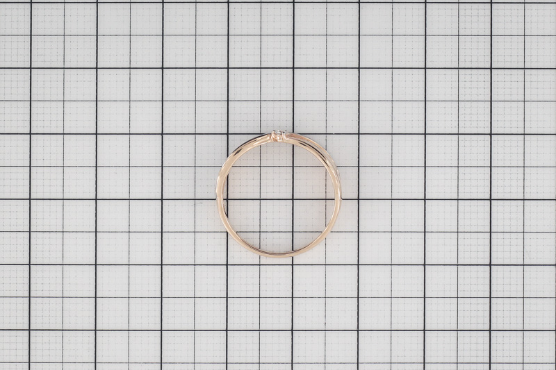 Изображение Золотое кольцо с бриллиантом 17 мм