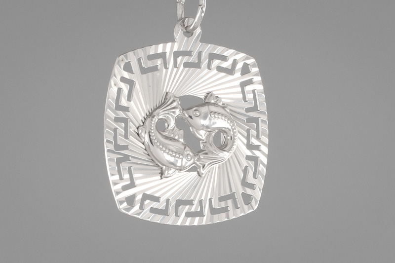 Изображение Серебряная подвеска "Рыбы"