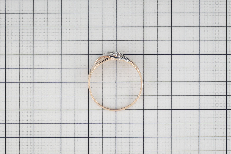 Paveikslėlis Auksinis žiedas su cirkoniais 18,5 mm