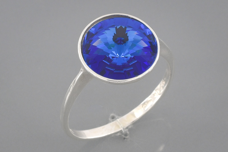 Paveikslėlis Sidabrinis žiedas su Swarovski kristalu 19,5 mm