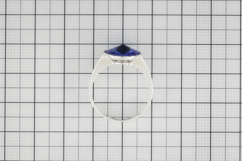 Paveikslėlis Sidabrinis žiedas su Swarovski kristalu 19,5 mm