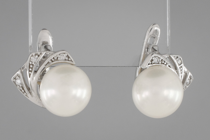 Paveikslėlis Sidabriniai auskarai su perlais 