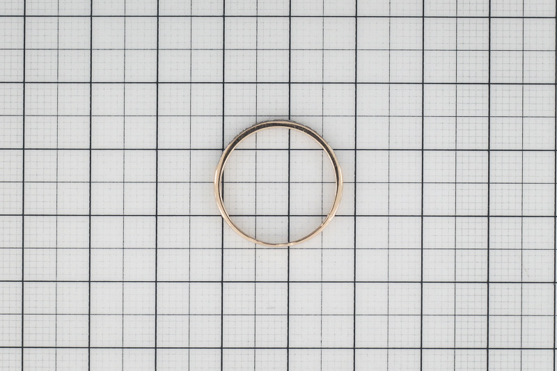 Paveikslėlis Auksinis žiedas su briliantais 17 mm