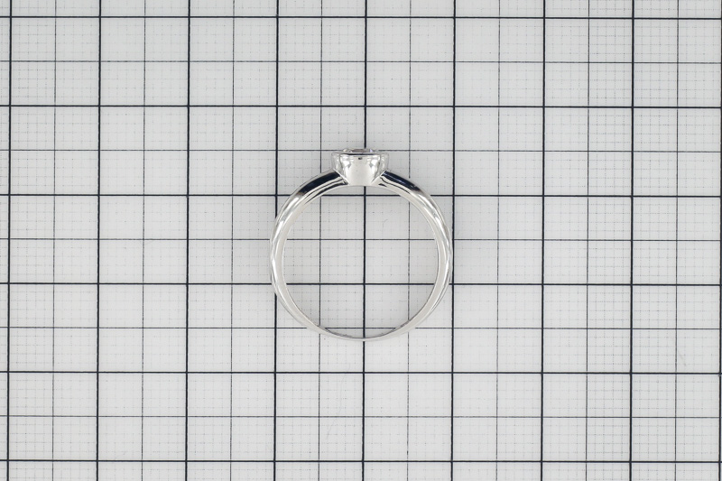 Paveikslėlis Balto aukso žiedas su cirkoniais 17,5 mm