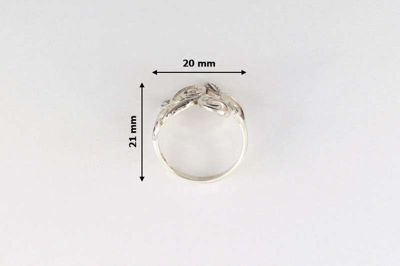 Paveikslėlis Sidabrinis žiedas 17,5 mm