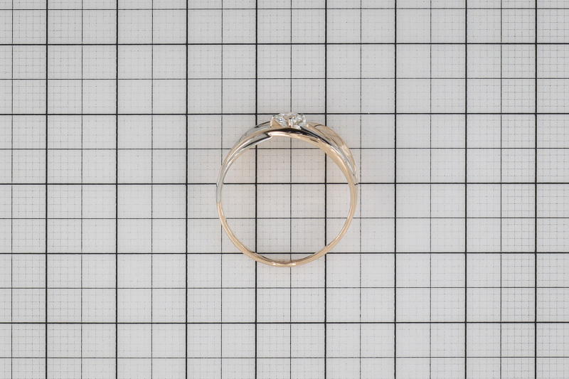 Paveikslėlis Auksinis žiedas su cirkoniu 18,5 mm