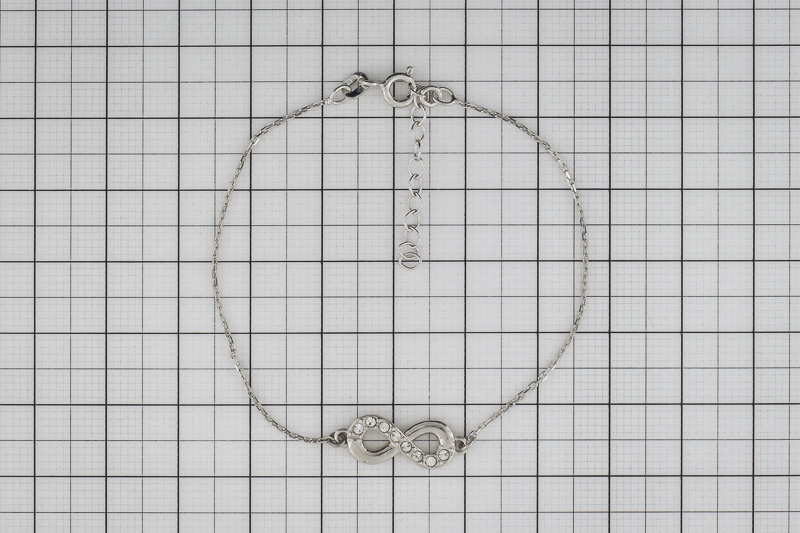 Изображение Серебряный браслет с цирконами 16-19,5 см