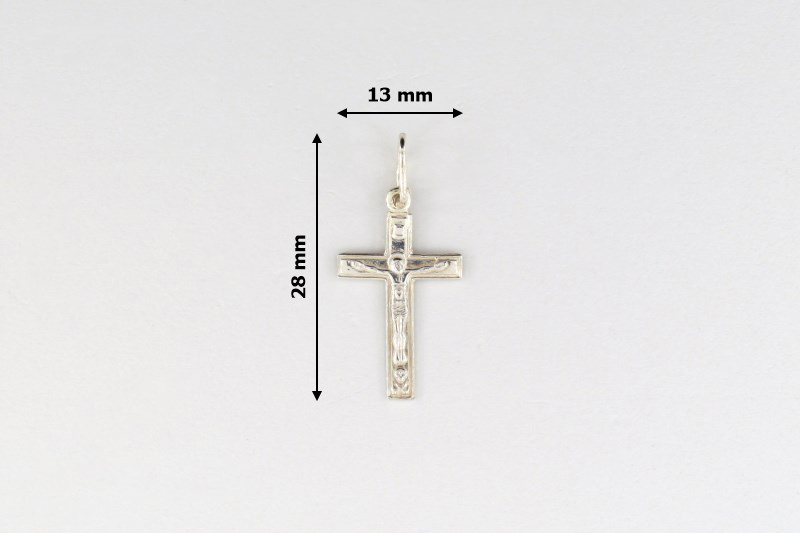 Изображение Серебряный католический крестик 