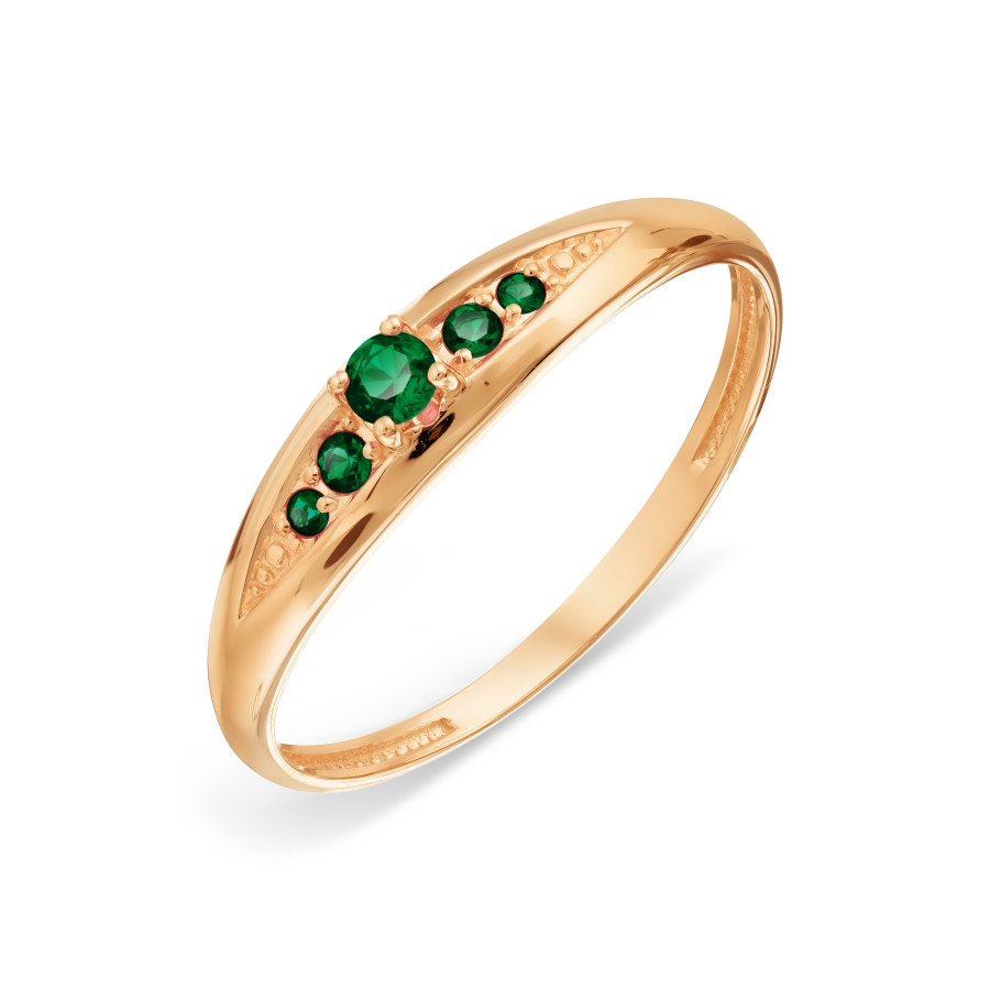 Paveikslėlis Auksinis žiedas su smaragdais