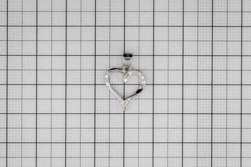 Изображение Серебряная подвеска "Сердце" 