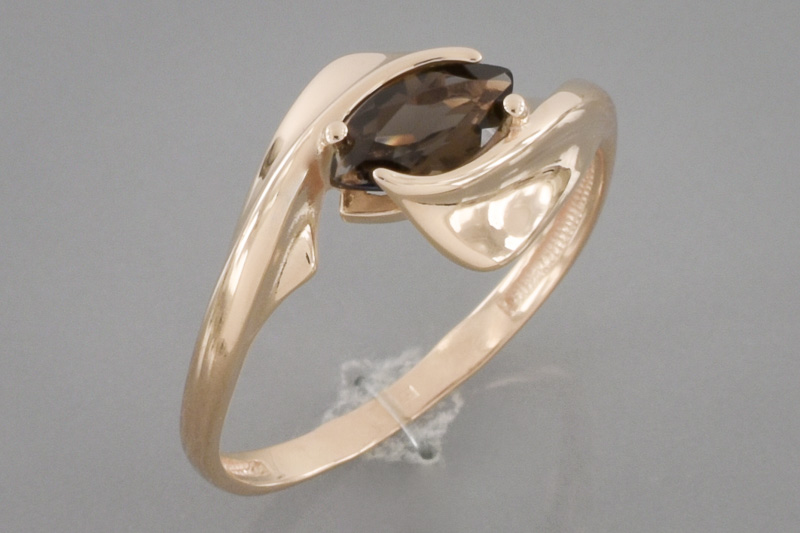 Изображение Золотое кольцо с раухтопазом