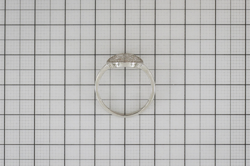 Paveikslėlis Sidabrinis žiedas su cirkoniais 17 mm
