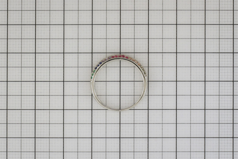 Paveikslėlis Sidabrinis žiedas su cirkoniais 16,5 mm