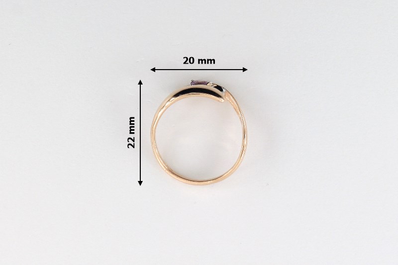 Изображение Золотое кольцо с аметистом