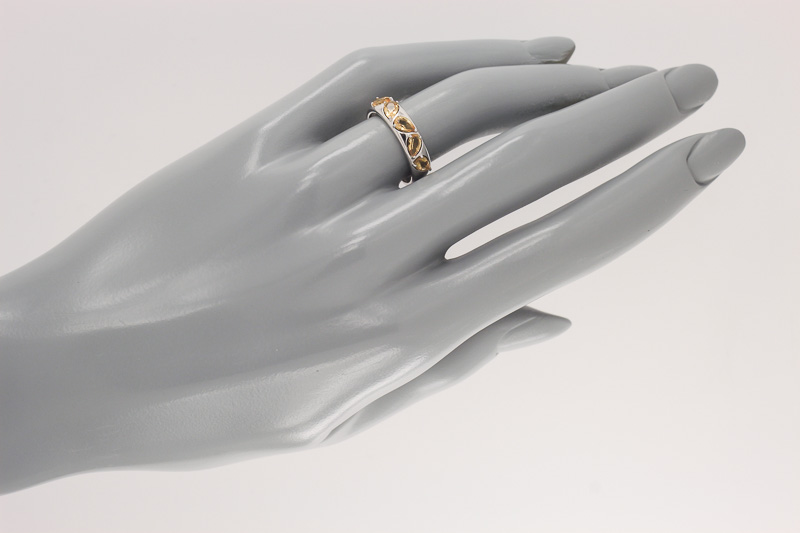 Изображение Серебряное кольцо с цитринами