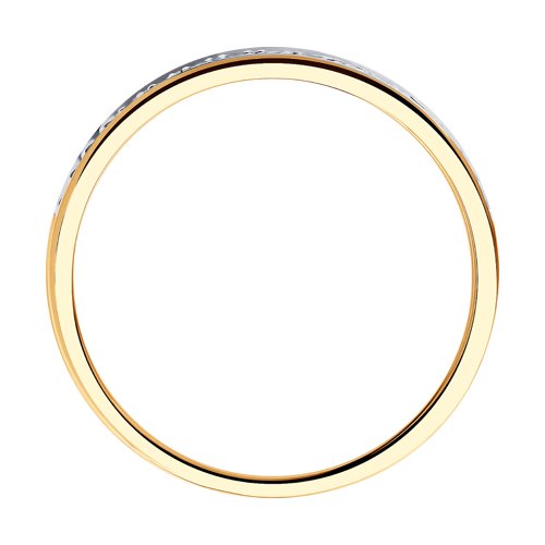 Изображение Золотое кольцо с бриллиантами 16,5 мм