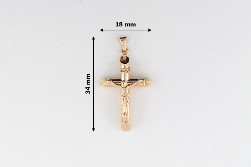 Изображение Золотой католический крестик 