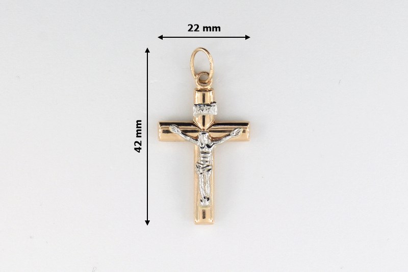 Изображение Золотой католический крестик 
