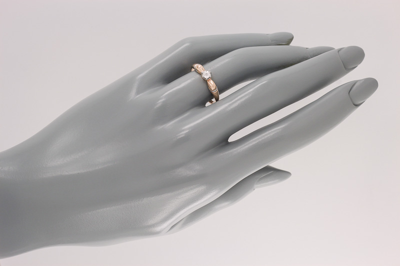 Изображение Кольцо из позолоченного серебра с бриллиантом