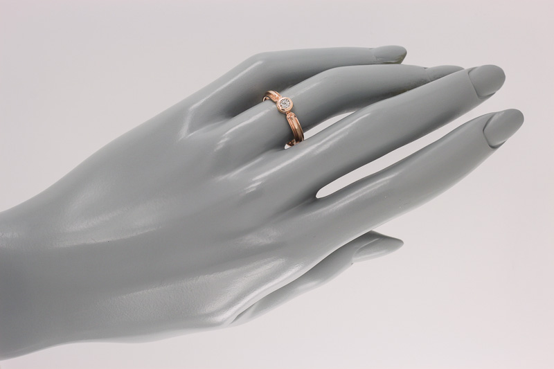 Изображение Кольцо из позолоченного серебра с бриллиантами