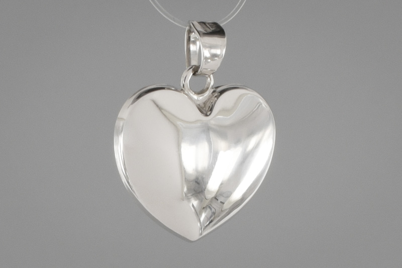 Изображение Подвеска из белого золота "Сердце" 