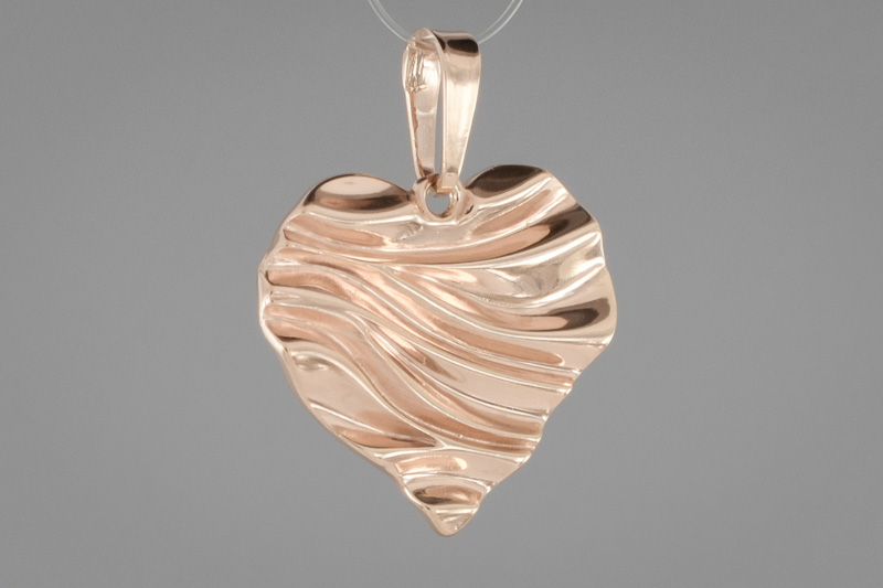 Изображение Подвеска из позолоченного серебра "Сердце"