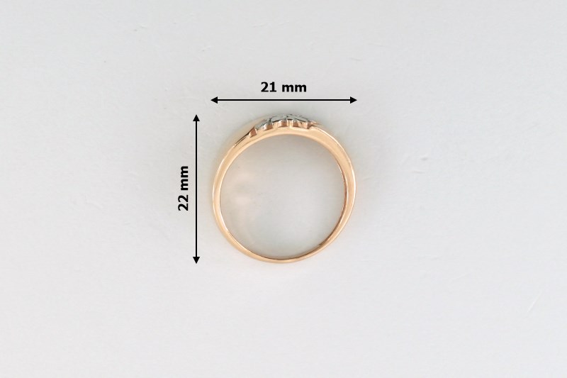 Paveikslėlis Paauksuotas sidabrinis žiedas