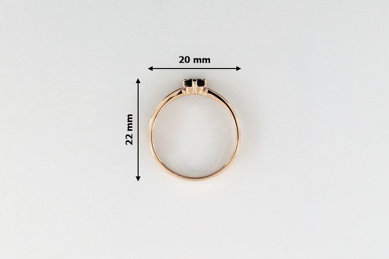 Изображение Золотое кольцо с гранатом