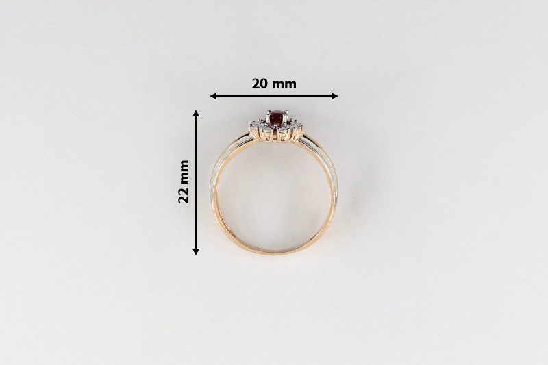 Изображение Золотое кольцо с рубином