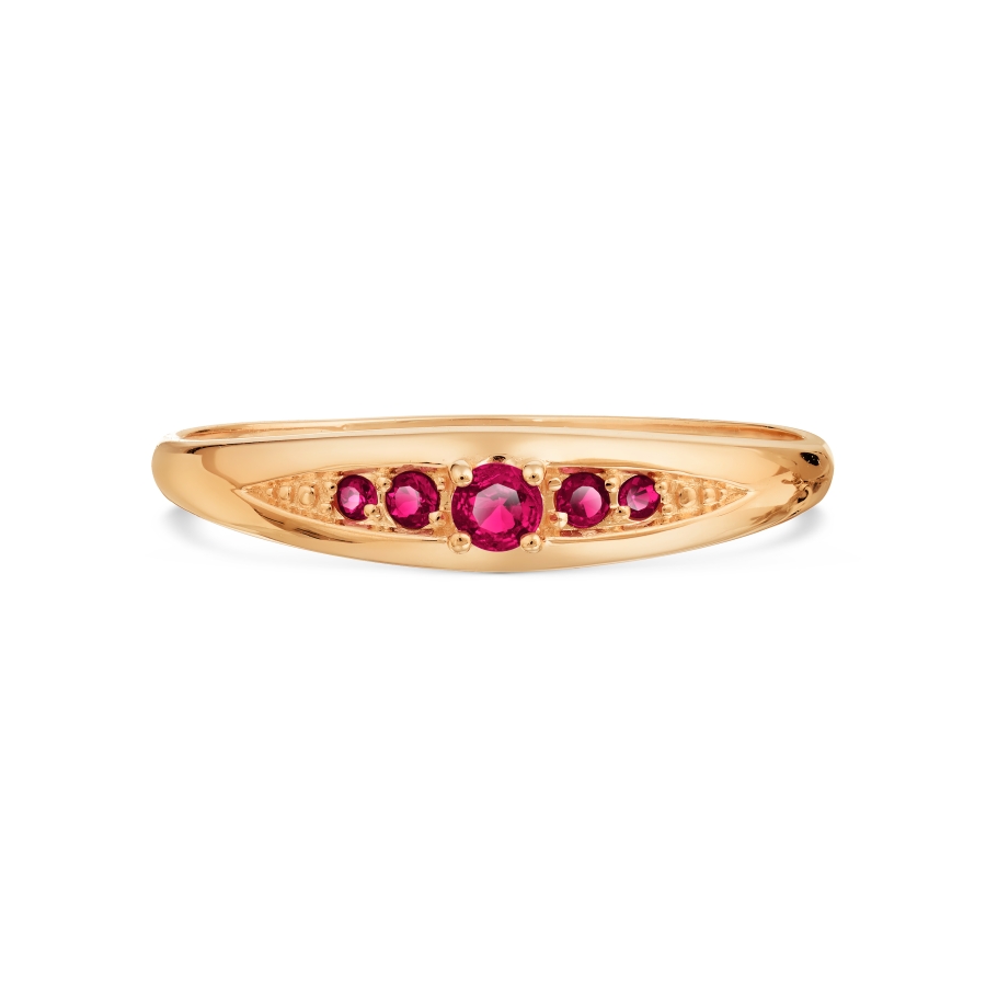 Изображение Золотое кольцо с рубинами