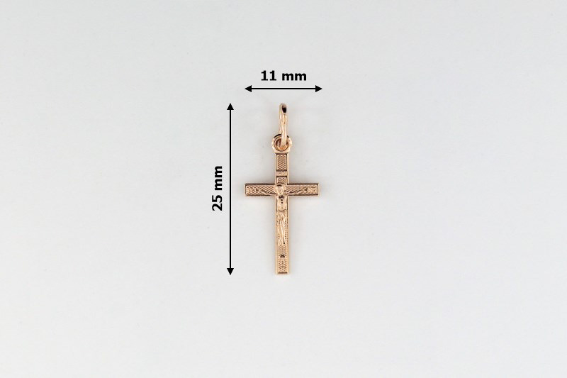 Изображение Православный крестик из позолоченного серебра